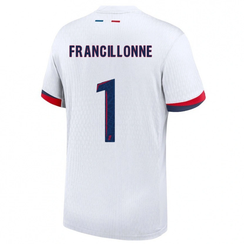 Danxen Homem Camisola Bryan Francillonne #1 Branco Vermelho Alternativa 2025/26 Camisa Brasil