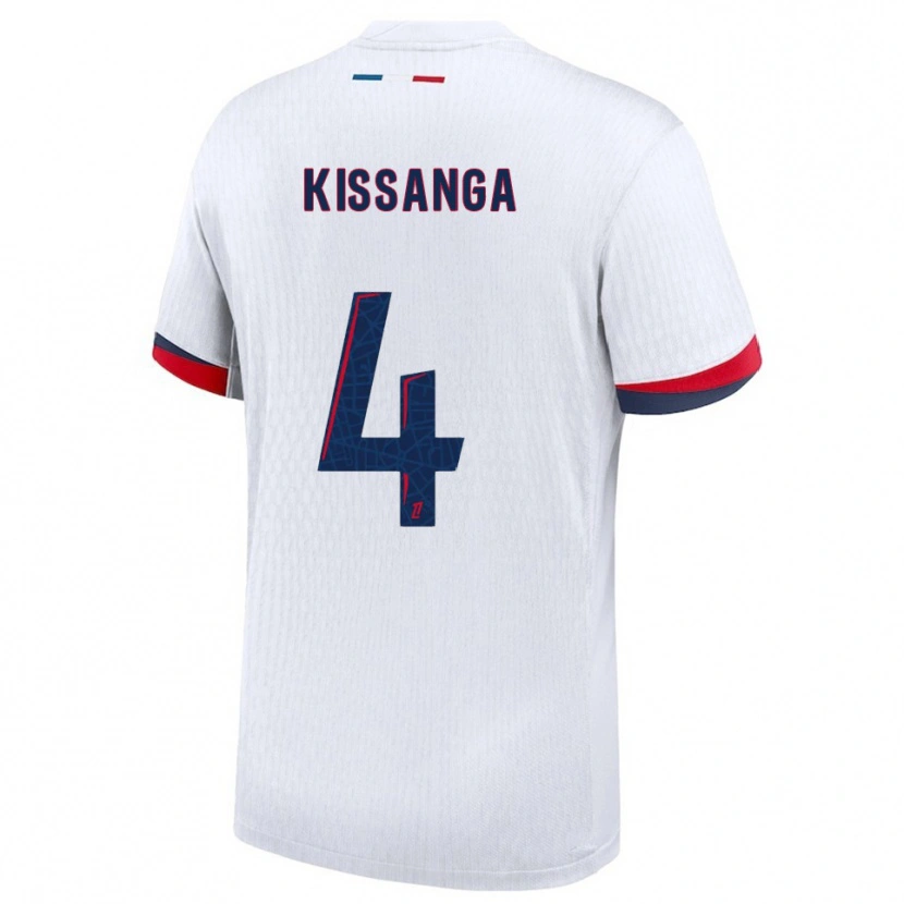 Danxen Homem Camisola Hugo Kissanga #4 Branco Vermelho Alternativa 2025/26 Camisa Brasil