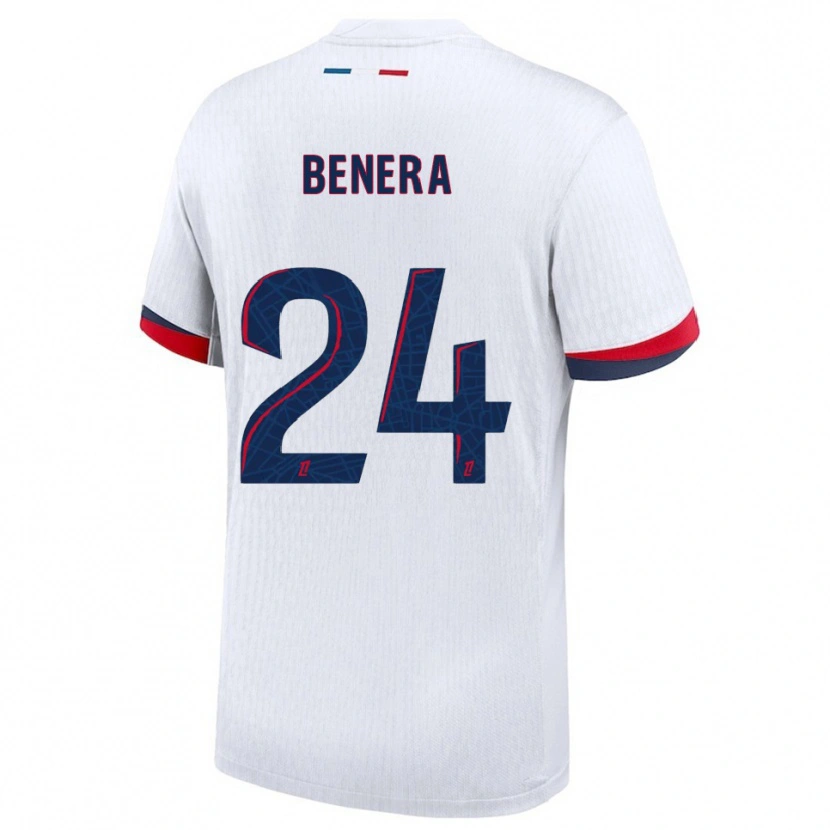 Danxen Homem Camisola Baby Jordy Benera #24 Branco Vermelho Alternativa 2025/26 Camisa Brasil
