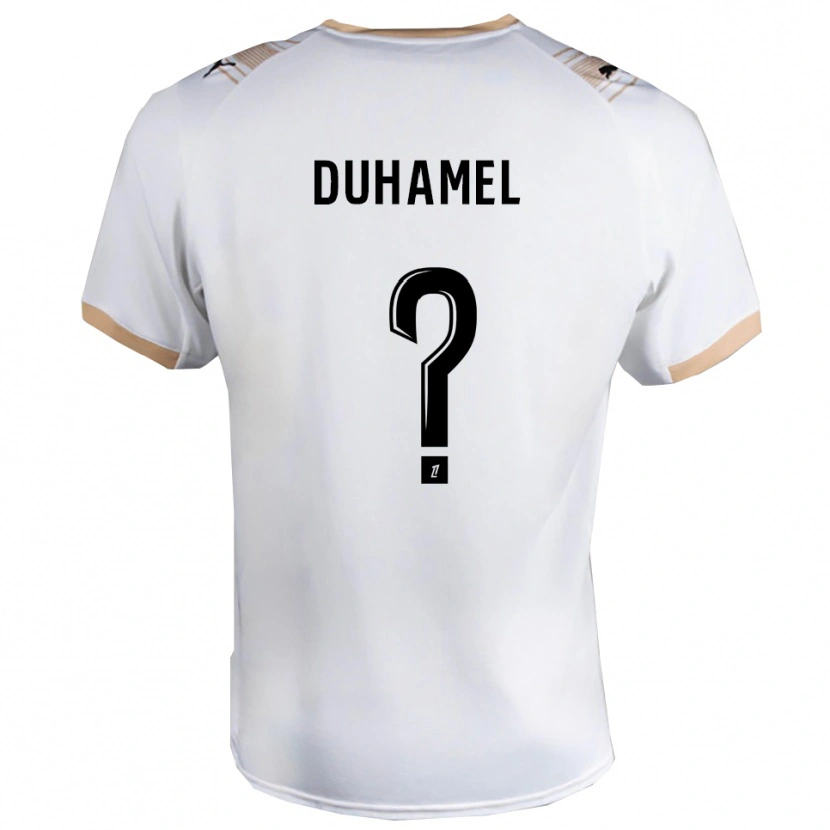 Danxen Homem Camisola Lino Duhamel #0 Branco Preto Alternativa 2025/26 Camisa Brasil