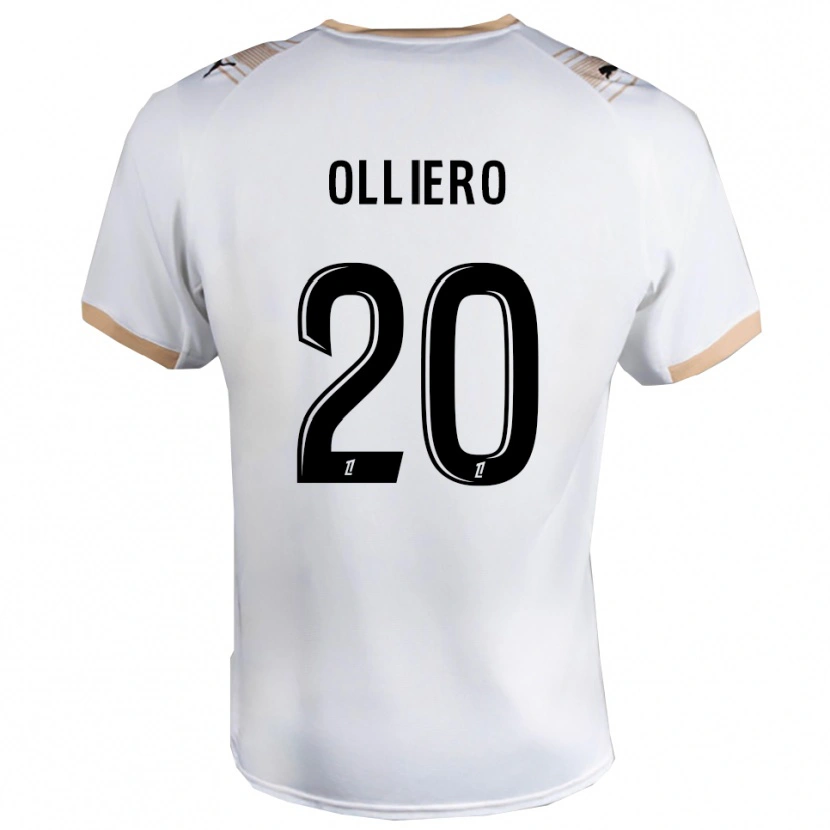 Danxen Homem Camisola Alexandre Olliero #20 Branco Preto Alternativa 2025/26 Camisa Brasil