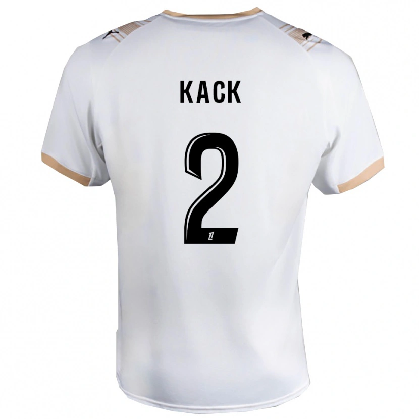 Danxen Homem Camisola Mathilde Kack #2 Branco Preto Alternativa 2025/26 Camisa Brasil
