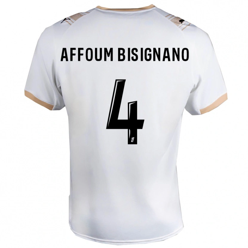 Danxen Homem Camisola Layan Affoum Bisignano #4 Branco Preto Alternativa 2025/26 Camisa Brasil
