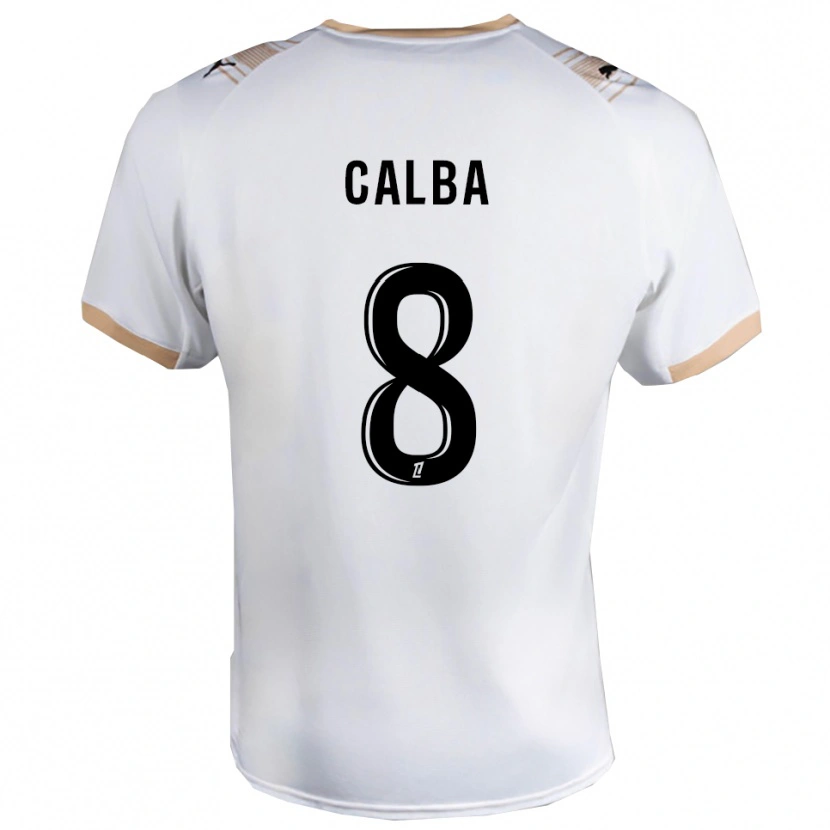 Danxen Homem Camisola Lucie Calba #8 Branco Preto Alternativa 2025/26 Camisa Brasil