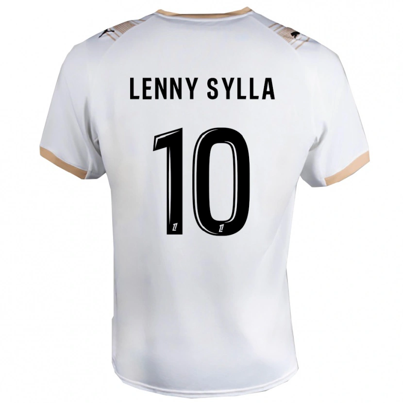 Danxen Homem Camisola Lenny Sylla #10 Branco Preto Alternativa 2025/26 Camisa Brasil