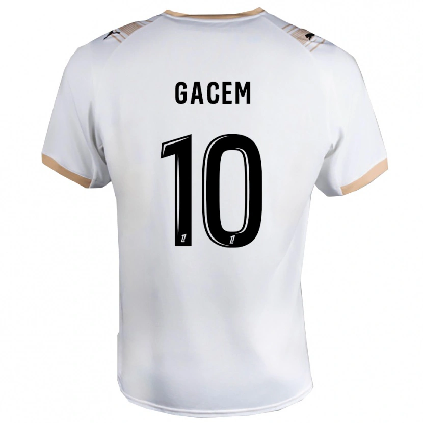 Danxen Homem Camisola Yacine Gacem #10 Branco Preto Alternativa 2025/26 Camisa Brasil
