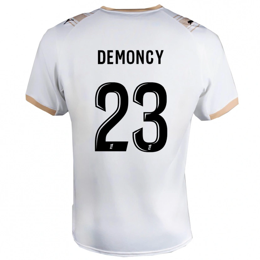 Danxen Homem Camisola Yohan Demoncy #23 Branco Preto Alternativa 2025/26 Camisa Brasil