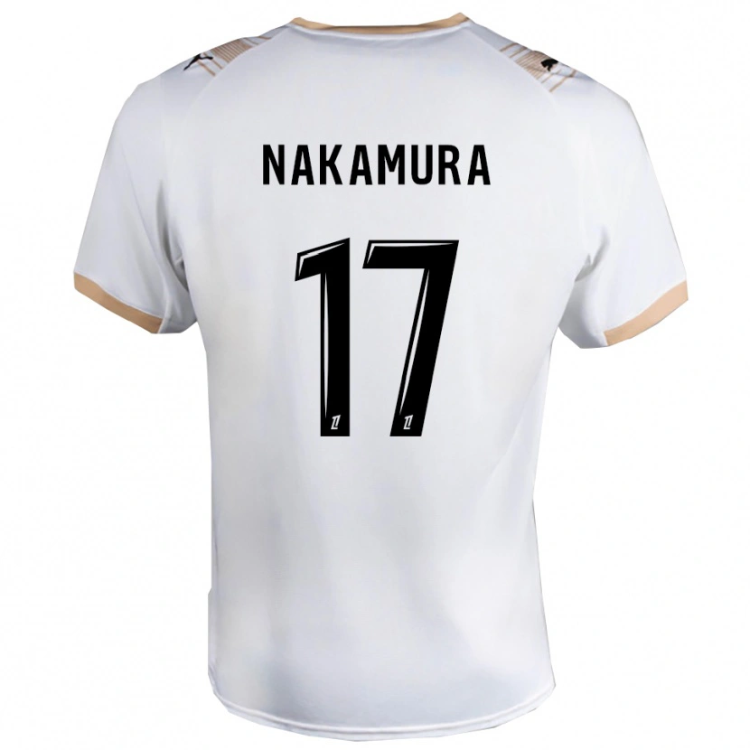 Danxen Homem Camisola Keito Nakamura #17 Branco Preto Alternativa 2025/26 Camisa Brasil