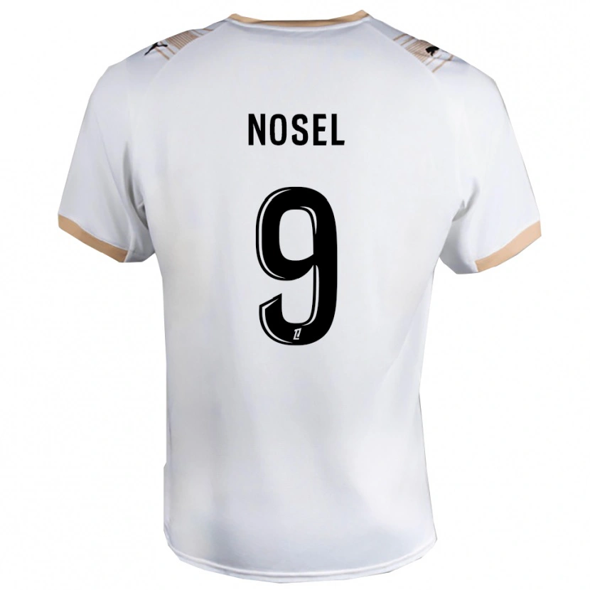 Danxen Homem Camisola Adam Nosel #9 Branco Preto Alternativa 2025/26 Camisa Brasil
