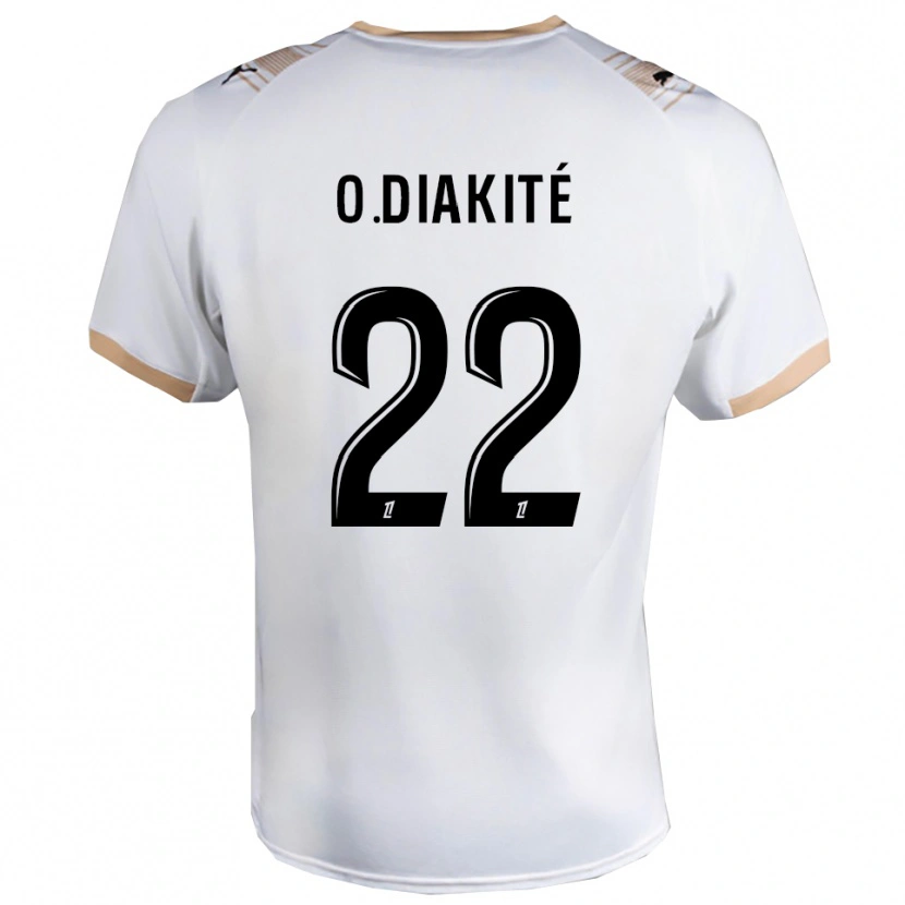 Danxen Homem Camisola Oumar Diakité #22 Branco Preto Alternativa 2025/26 Camisa Brasil