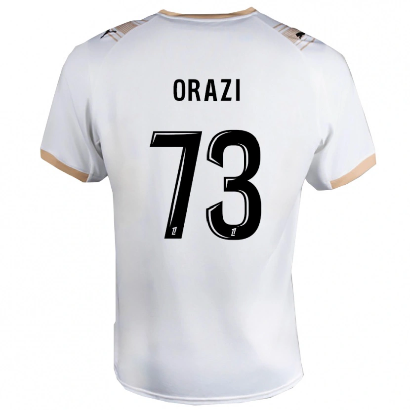 Danxen Homem Camisola Ike Orazi #73 Branco Preto Alternativa 2025/26 Camisa Brasil
