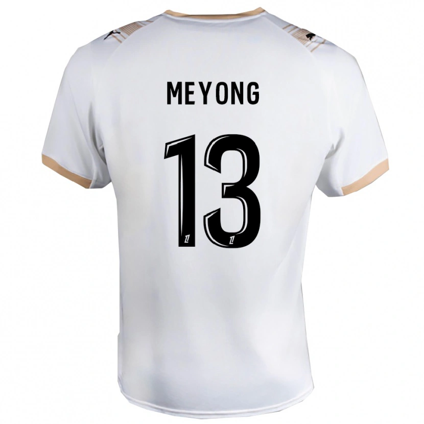 Danxen Homem Camisola Charlène Meyong #13 Branco Preto Alternativa 2025/26 Camisa Brasil