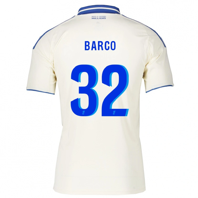 Danxen Homem Camisola Valentín Barco #32 Champagne Azul Alternativa 2025/26 Camisa Brasil