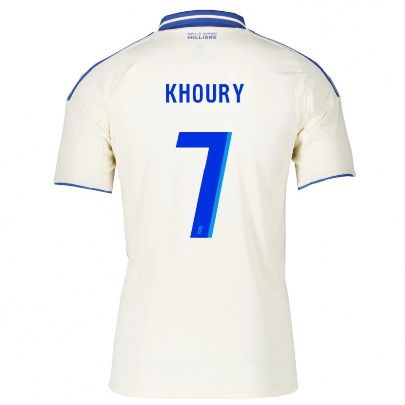 Danxen Homem Camisola Pilar Khoury #7 Champagne Azul Alternativa 2025/26 Camisa Brasil