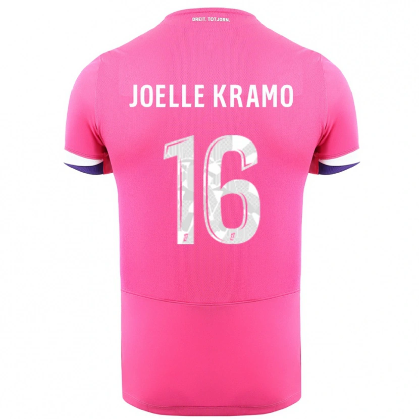 Danxen Homem Camisola Marie Joelle Kramo #16 Rosa Branco Alternativa 2025/26 Camisa Brasil