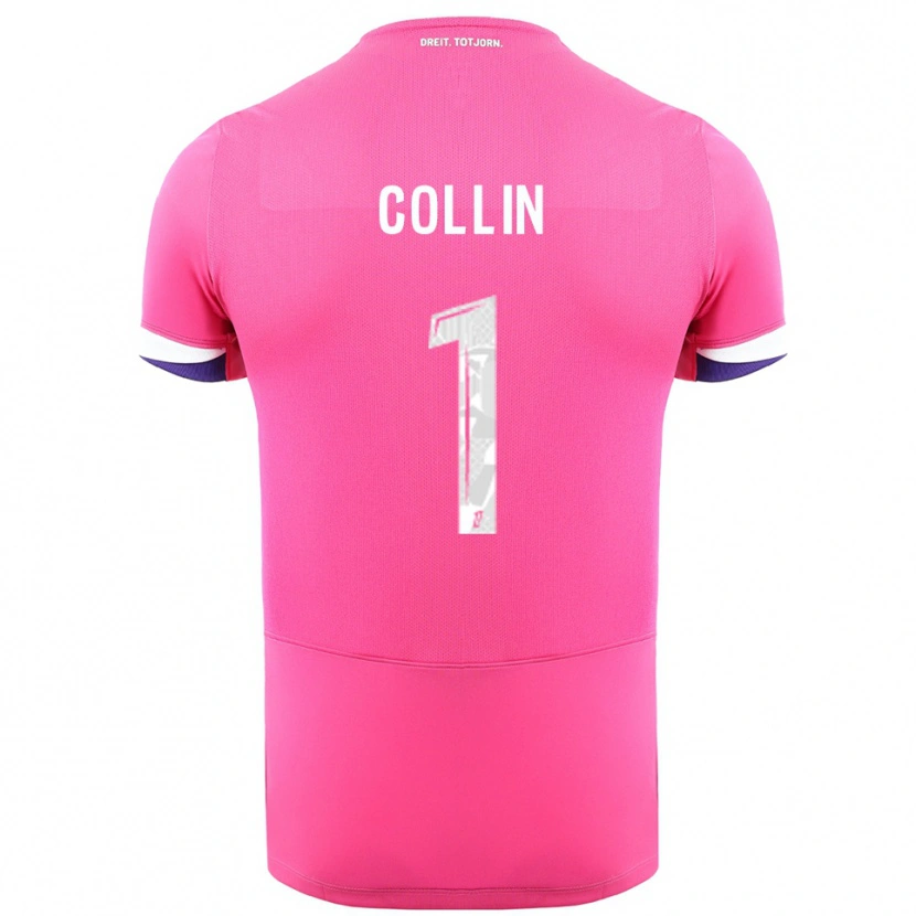 Danxen Homem Camisola Théo Collin #1 Rosa Branco Alternativa 2025/26 Camisa Brasil