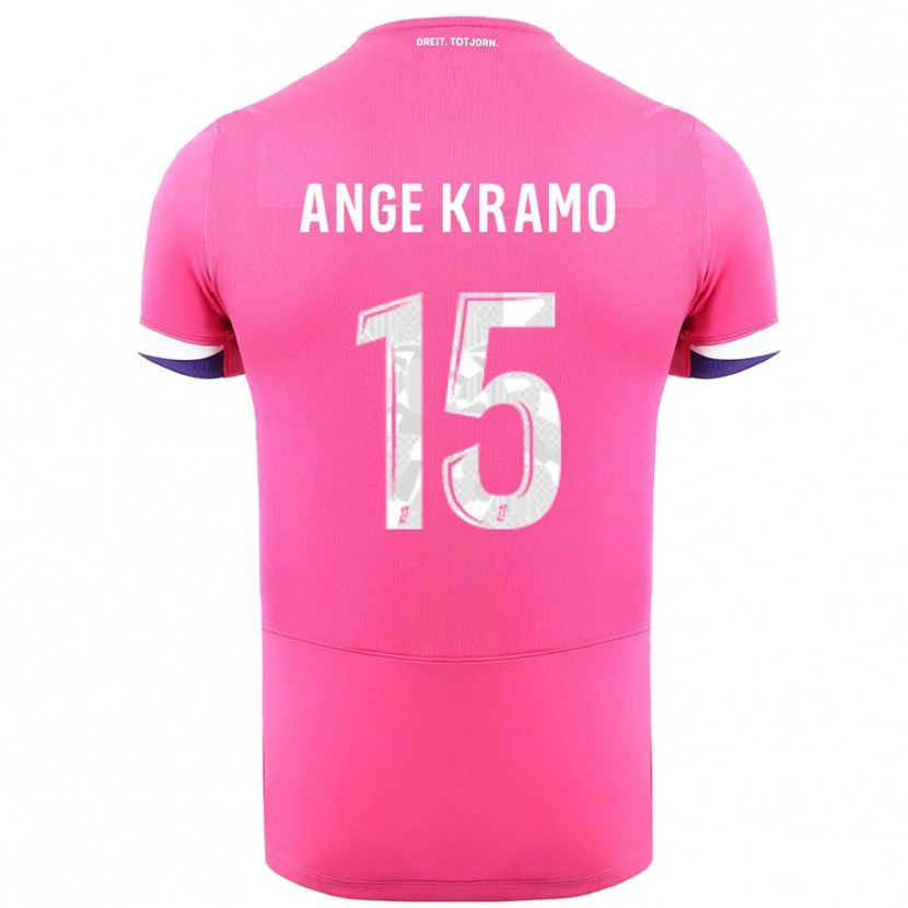 Danxen Homem Camisola Marie Ange Kramo #15 Rosa Branco Alternativa 2025/26 Camisa Brasil