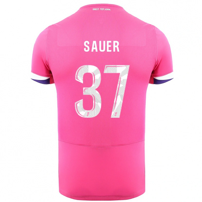 Danxen Homem Camisola Mario Sauer #37 Rosa Branco Alternativa 2025/26 Camisa Brasil