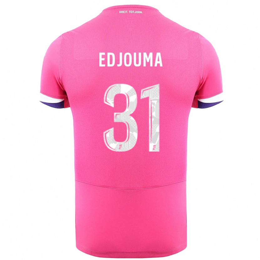 Danxen Homem Camisola Noah Edjouma #31 Rosa Branco Alternativa 2025/26 Camisa Brasil