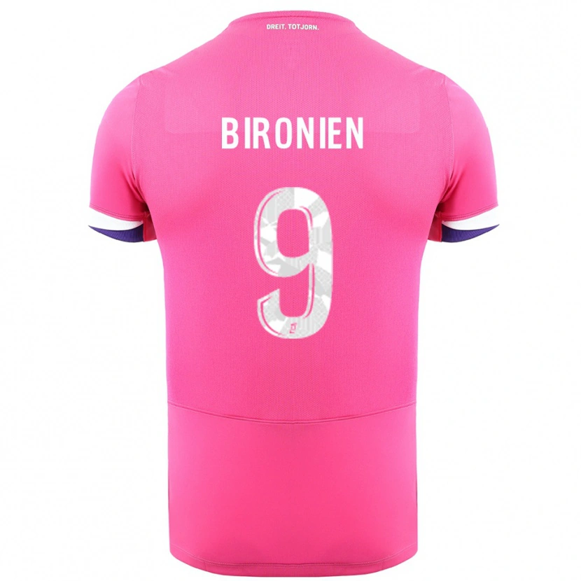 Danxen Homem Camisola Mymithye Bironien #9 Rosa Branco Alternativa 2025/26 Camisa Brasil