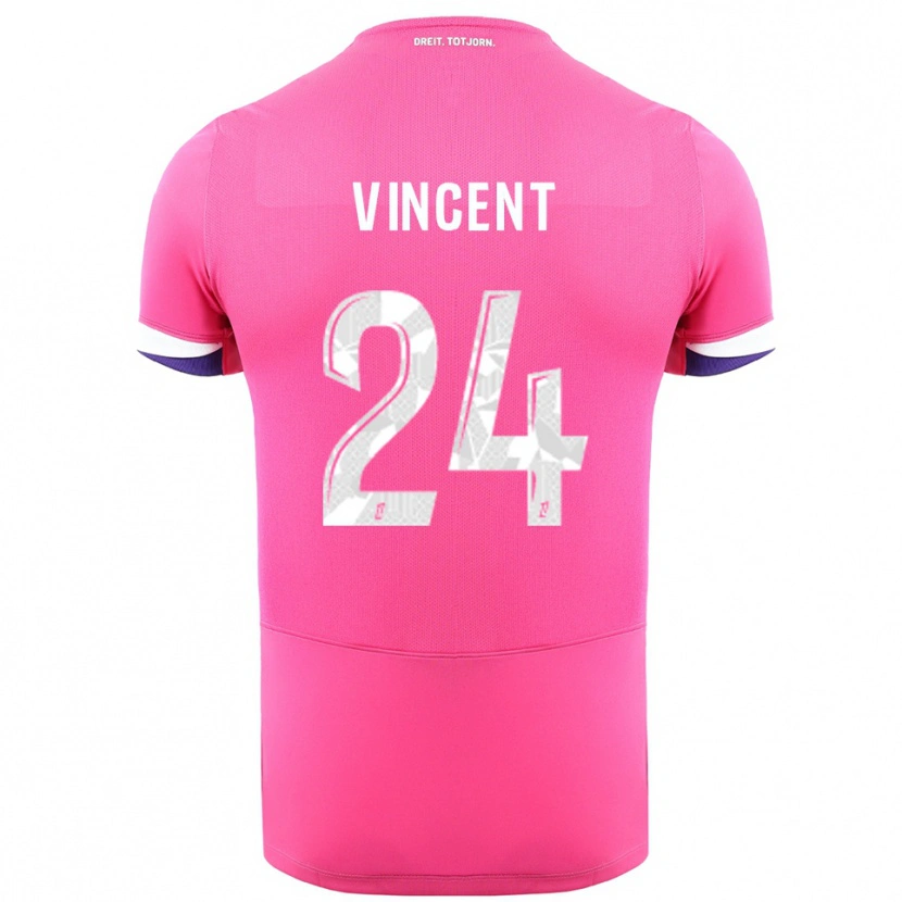 Danxen Homem Camisola Magalie Vincent #24 Rosa Branco Alternativa 2025/26 Camisa Brasil