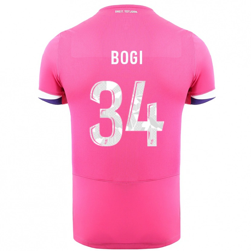 Danxen Homem Camisola Fiona Bogi #34 Rosa Branco Alternativa 2025/26 Camisa Brasil