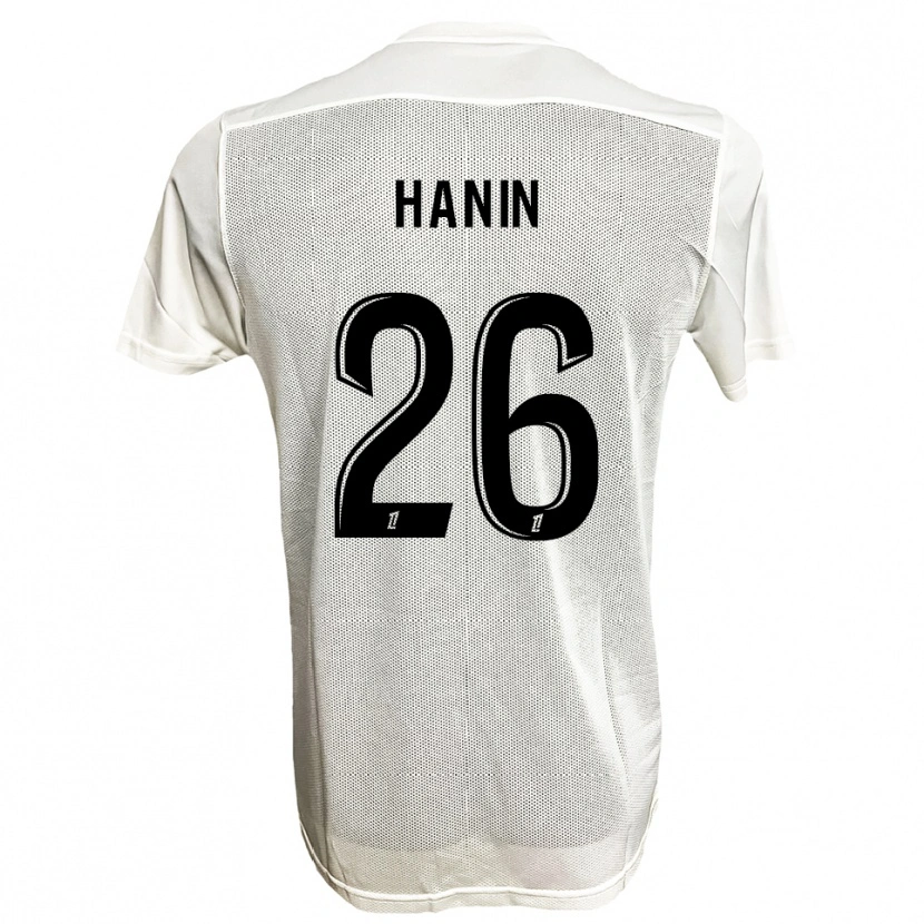 Danxen Homem Camisola Florent Hanin #26 Preto Branco Alternativa 2025/26 Camisa Brasil