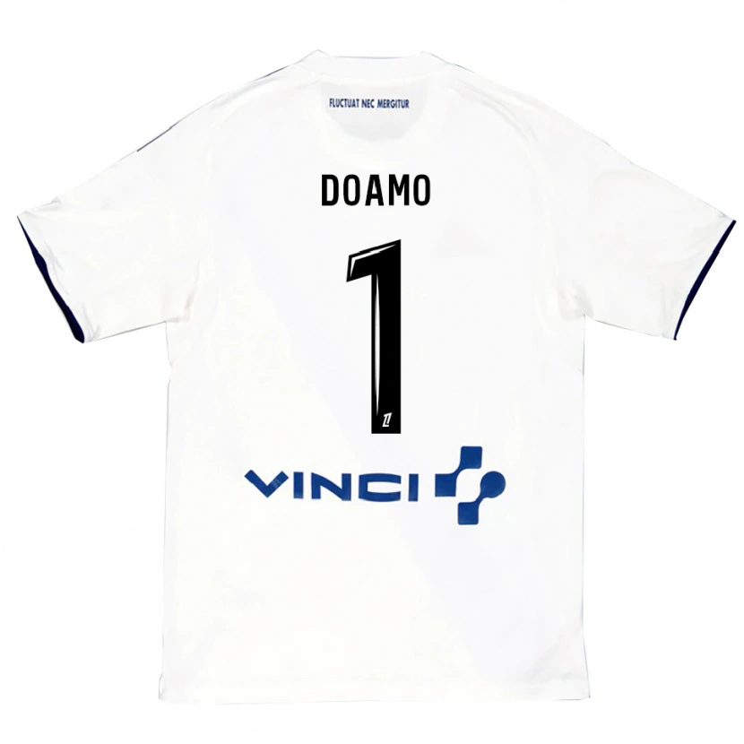 Danxen Homem Camisola Isaac Doamo #1 Branco Azul Alternativa 2025/26 Camisa Brasil