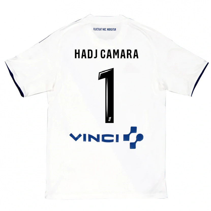 Danxen Homem Camisola El Hadj Camara #1 Branco Azul Alternativa 2025/26 Camisa Brasil