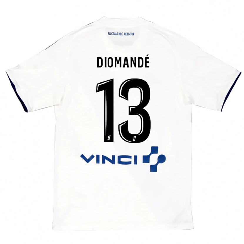 Danxen Homem Camisola Vassancy Diomandé #13 Branco Azul Alternativa 2025/26 Camisa Brasil
