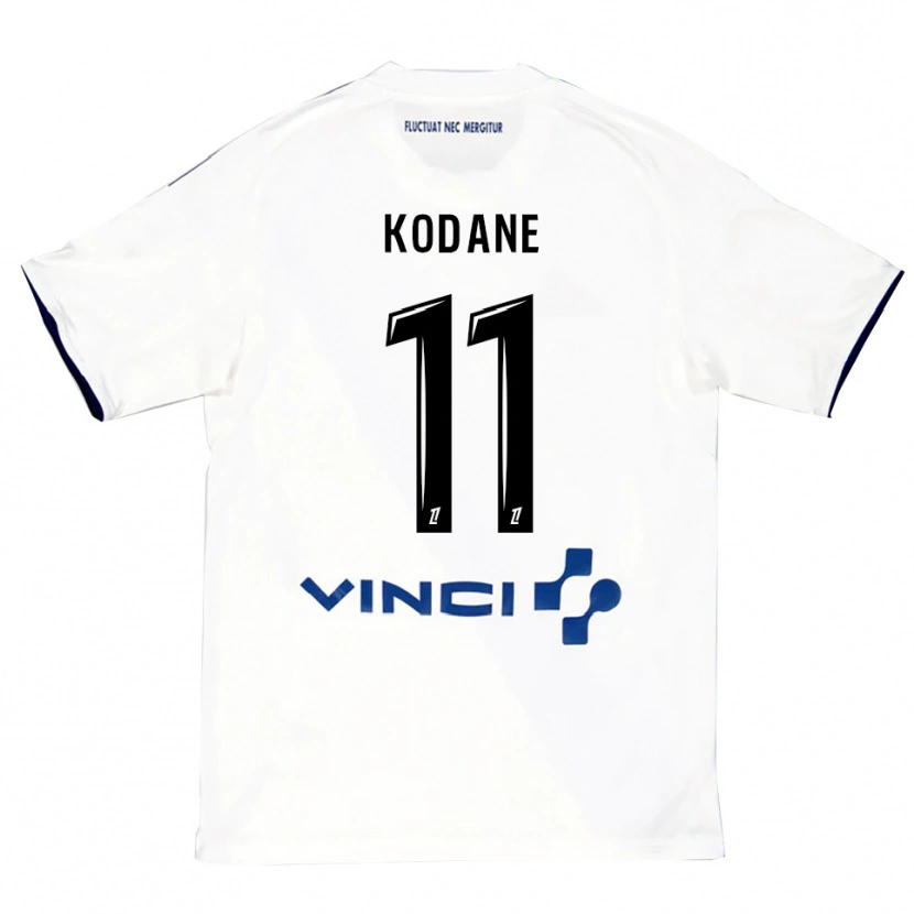 Danxen Homem Camisola Lionel Kodane #11 Branco Azul Alternativa 2025/26 Camisa Brasil