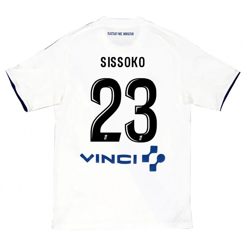 Danxen Homem Camisola Teninsoun Sissoko #23 Branco Azul Alternativa 2025/26 Camisa Brasil