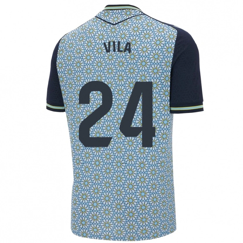 Danxen Homem Camisola Nacho Vila #24 Azul Marinho Alternativa 2025/26 Camisa Brasil
