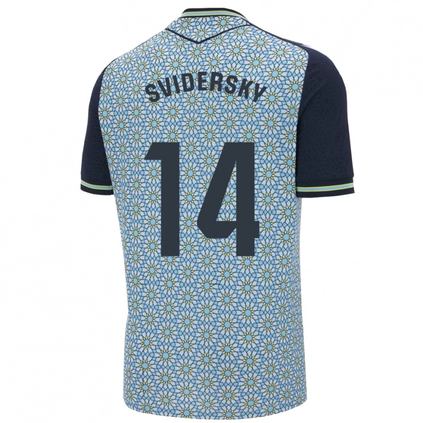 Danxen Homem Camisola Martin Svidersky #14 Azul Marinho Alternativa 2025/26 Camisa Brasil