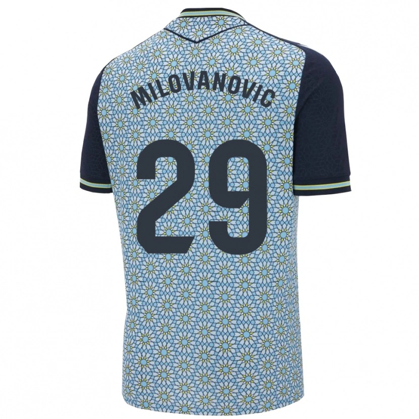 Danxen Homem Camisola Marko Milovanovic #29 Azul Marinho Alternativa 2025/26 Camisa Brasil