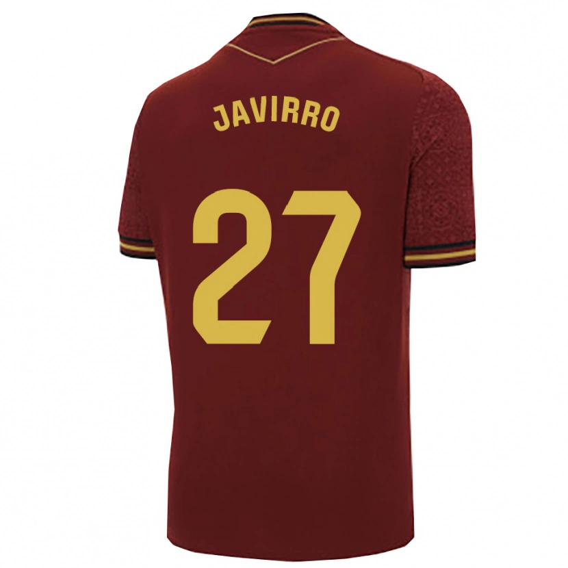 Danxen Homem Camisola Javirro #27 Borgonha Dourado Alternativa 2025/26 Camisa Brasil