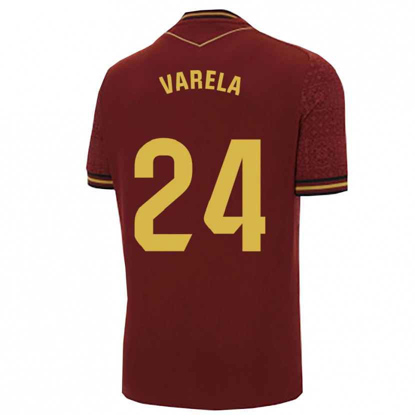 Danxen Homem Camisola Brandon Varela #24 Borgonha Dourado Alternativa 2025/26 Camisa Brasil