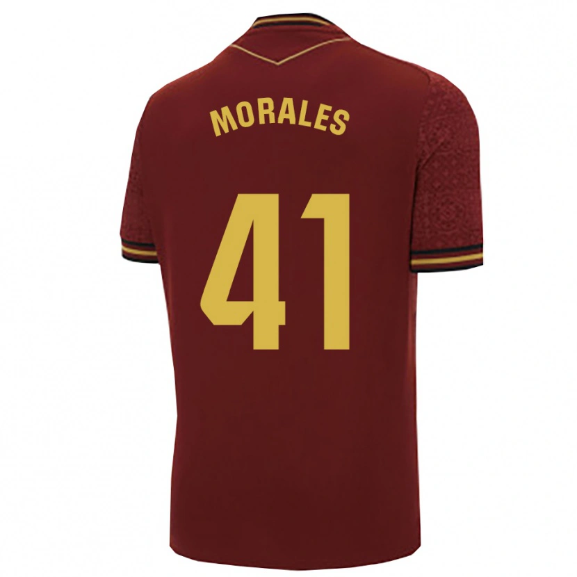 Danxen Homem Camisola Luis Morales #41 Borgonha Dourado Alternativa 2025/26 Camisa Brasil