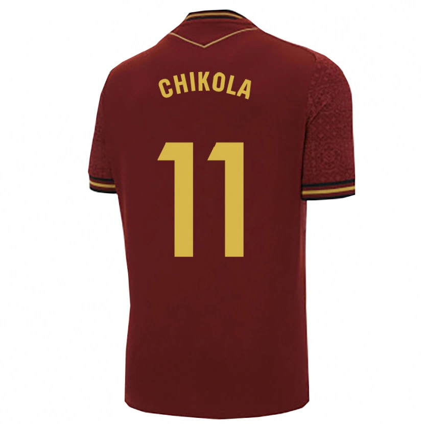 Danxen Homem Camisola Peter Chikola #11 Borgonha Dourado Alternativa 2025/26 Camisa Brasil