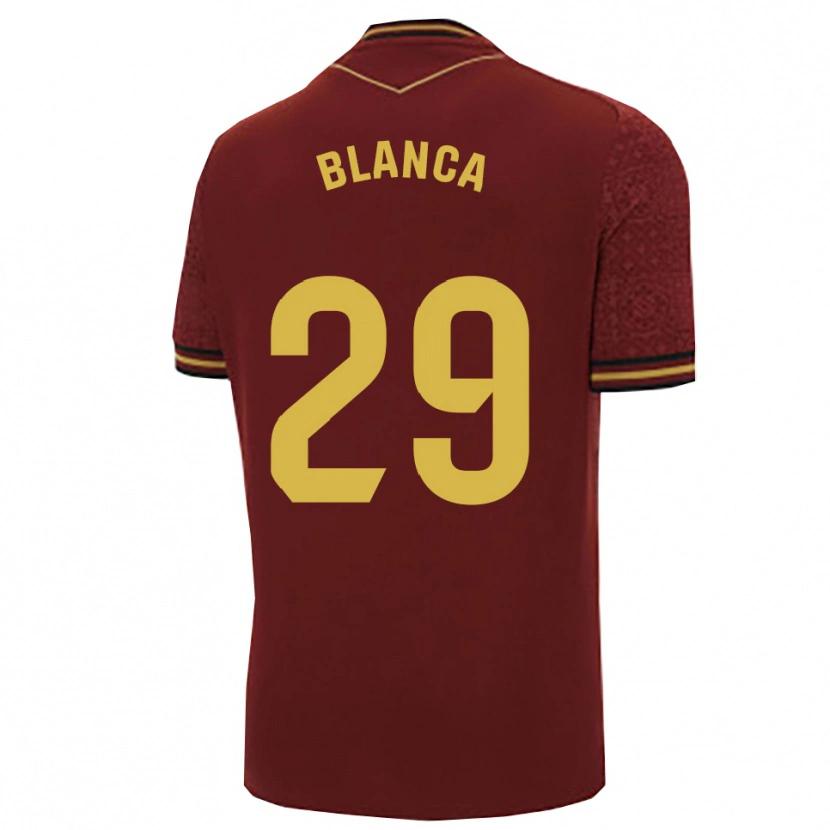 Danxen Homem Camisola Blanca Gómez Fernández #29 Borgonha Dourado Alternativa 2025/26 Camisa Brasil