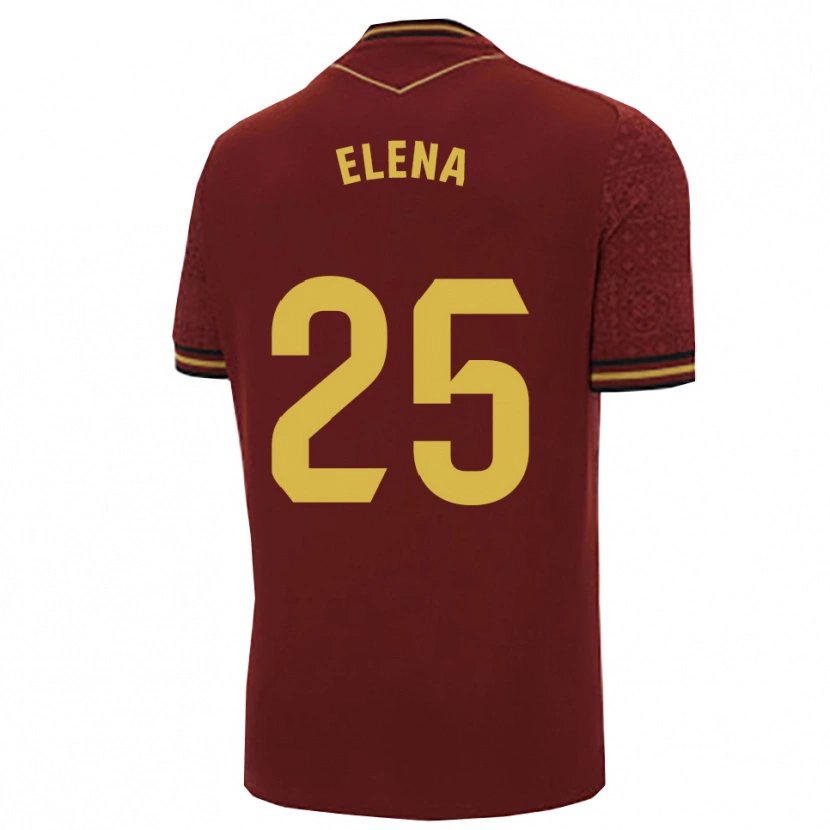 Danxen Homem Camisola Elena Gómez Labrador #25 Borgonha Dourado Alternativa 2025/26 Camisa Brasil