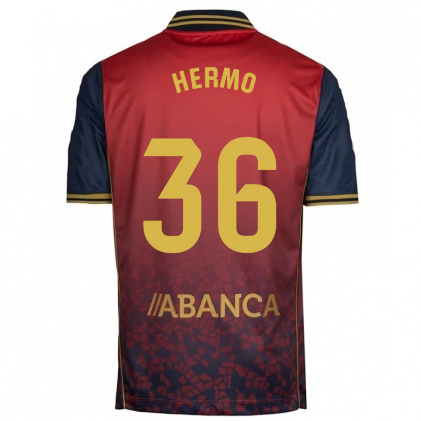 Danxen Homem Camisola Mario Hermo #36 Vermelho Marinho Alternativa 2025/26 Camisa Brasil