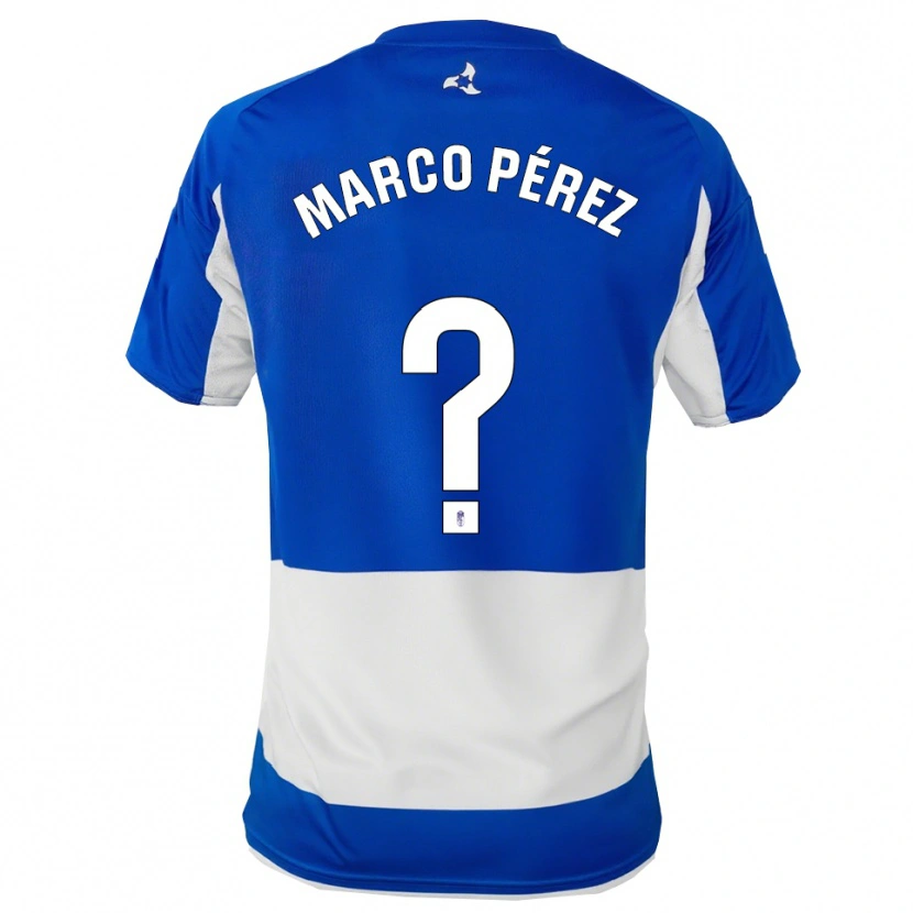 Danxen Homem Camisola Marco Pérez #0 Azul Branco Alternativa 2025/26 Camisa Brasil