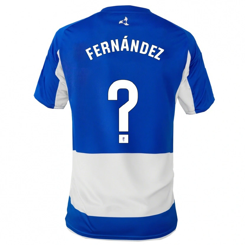 Danxen Homem Camisola Iker Fernández #0 Azul Branco Alternativa 2025/26 Camisa Brasil