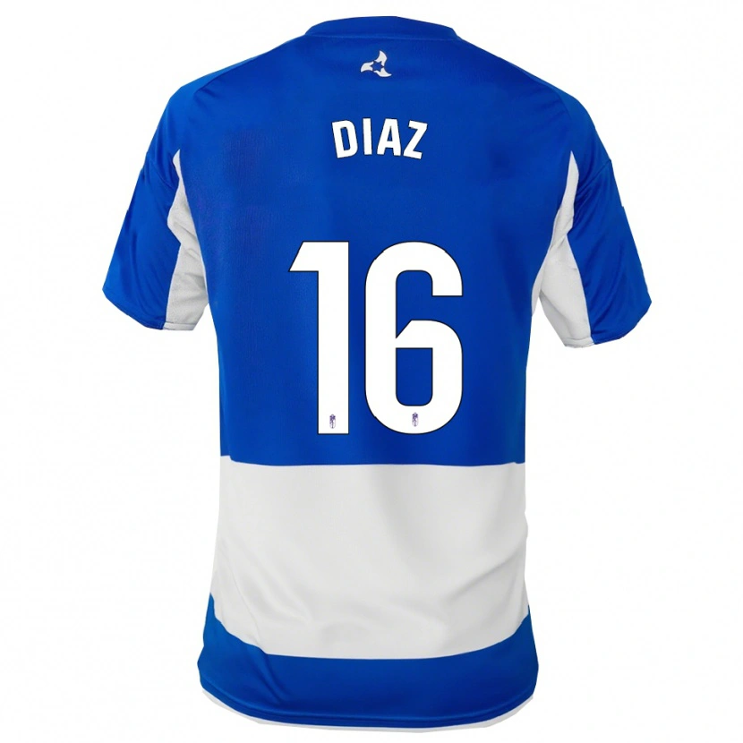 Danxen Homem Camisola Víctor Díaz #16 Azul Branco Alternativa 2025/26 Camisa Brasil