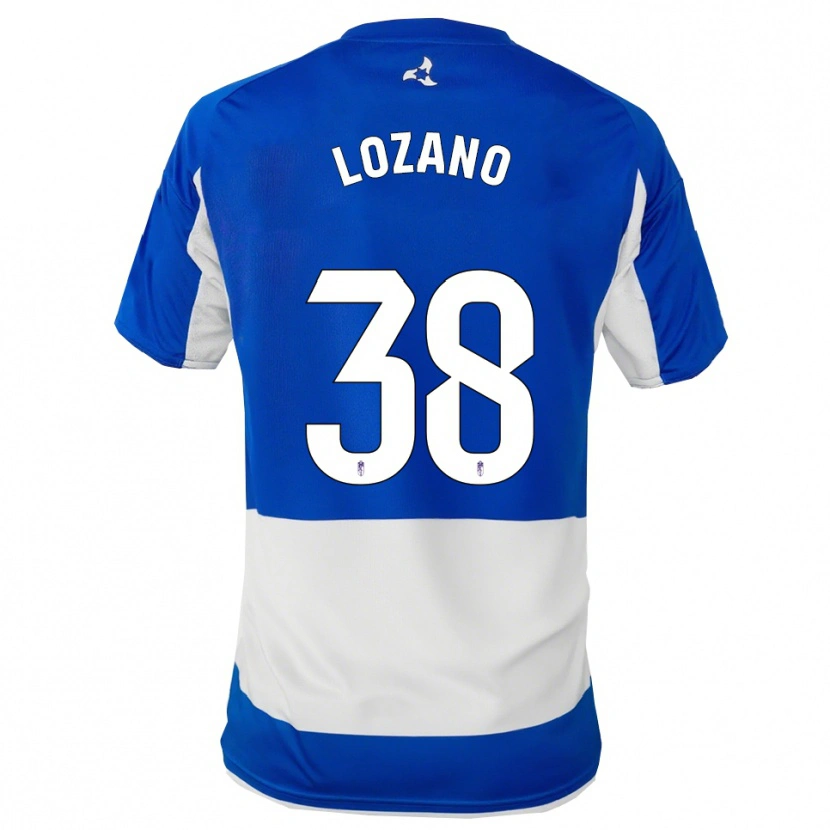 Danxen Homem Camisola Mario Lozano #38 Azul Branco Alternativa 2025/26 Camisa Brasil