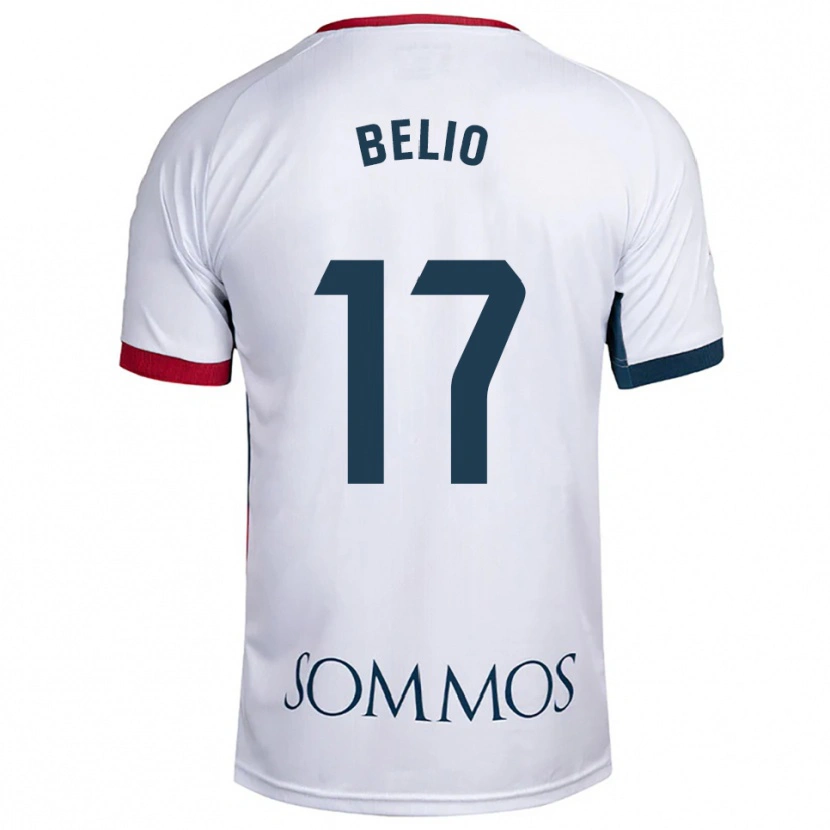 Danxen Homem Camisola Marta Belio #17 Branco Vermelho Alternativa 2025/26 Camisa Brasil