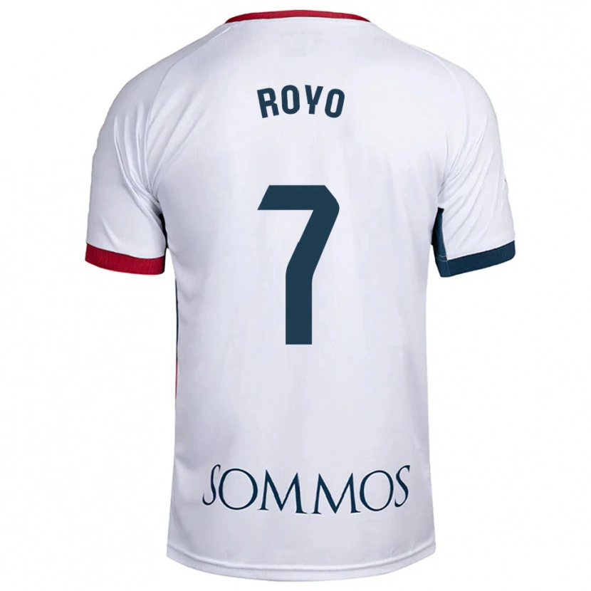 Danxen Homem Camisola Laura Royo #7 Branco Vermelho Alternativa 2025/26 Camisa Brasil