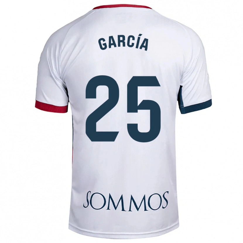 Danxen Homem Camisola Jaime García #25 Branco Vermelho Alternativa 2025/26 Camisa Brasil