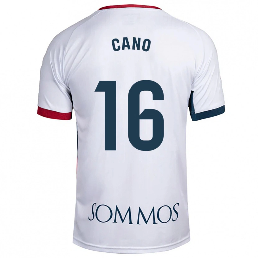 Danxen Homem Camisola Juan Cano #16 Branco Vermelho Alternativa 2025/26 Camisa Brasil